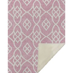 Premium Machine Washable ASB884 Pink 50" x 70" Sherpa Throw Blanket