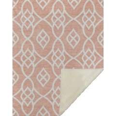 Premium Machine Washable ASB884 Salmon 50" x 70" Sherpa Throw Blanket