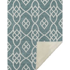 Premium Machine Washable ASB884 Teal 50" x 70" Sherpa Throw Blanket