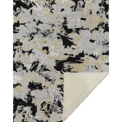 Premium Machine Washable ASB885 Black 50" x 70" Sherpa Throw Blanket