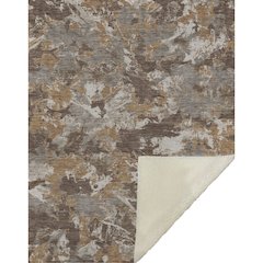 Premium Machine Washable ASB885 Brown 50" x 70" Sherpa Throw Blanket