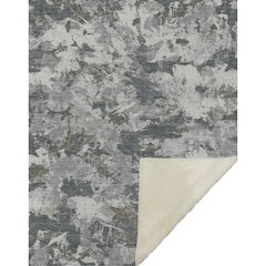 Premium Machine Washable ASB885 Charcoal 50" x 70" Sherpa Throw Blanket