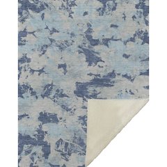Premium Machine Washable ASB885 Navy 50" x 70" Sherpa Throw Blanket