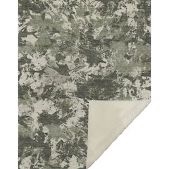 Premium Machine Washable ASB885 Olive 50" x 70" Sherpa Throw Blanket
