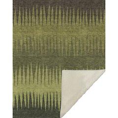 Premium Machine Washable ASB886 Olive 50" x 70" Sherpa Throw Blanket