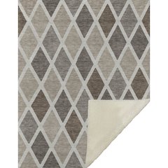 Premium Machine Washable ASB887 Beige 50" x 70" Sherpa Throw Blanket