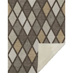 Premium Machine Washable ASB887 Brown 50" x 70" Sherpa Throw Blanket