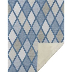 Premium Machine Washable ASB887 Denim 50" x 70" Sherpa Throw Blanket