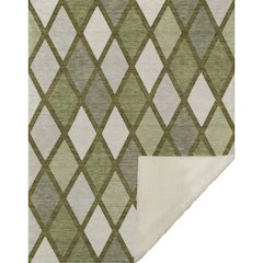 Premium Machine Washable ASB887 Olive 50" x 70" Sherpa Throw Blanket