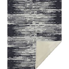 Premium Machine Washable ASB888 Black 50" x 70" Sherpa Throw Blanket