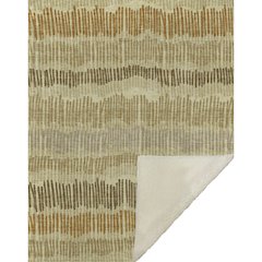 Premium Machine Washable ASB889 Gold 50" x 70" Sherpa Throw Blanket