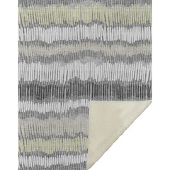 Premium Machine Washable ASB889 Gray 50" x 70" Sherpa Throw Blanket