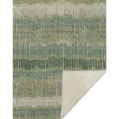 Premium Machine Washable ASB889 Green 50" x 70" Sherpa Throw Blanket