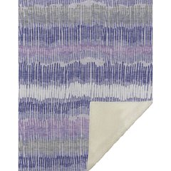 Premium Machine Washable ASB889 Purple 50" x 70" Sherpa Throw Blanket