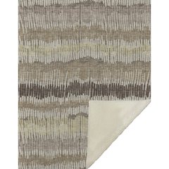 Premium Machine Washable ASB889 Taupe 50" x 70" Sherpa Throw Blanket