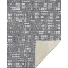 Premium Machine Washable ASB890 Gray 50" x 70" Sherpa Throw Blanket