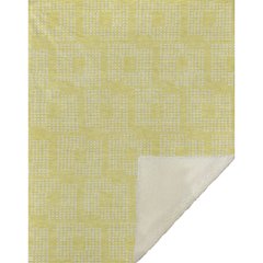 Premium Machine Washable ASB890 Yellow 50" x 70" Sherpa Throw Blanket