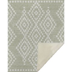Premium Machine Washable ASB891 Aloe 50" x 70" Sherpa Throw Blanket