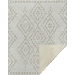 Premium Machine Washable ASB891 Ivory 50" x 70" Sherpa Throw Blanket