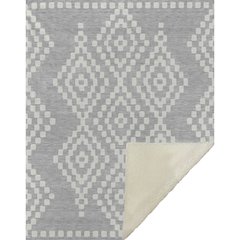 Premium Machine Washable ASB891 Silver 50" x 70" Sherpa Throw Blanket