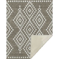 Premium Machine Washable ASB891 Taupe 50" x 70" Sherpa Throw Blanket