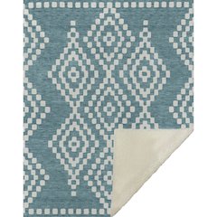 Premium Machine Washable ASB891 Teal 50" x 70" Sherpa Throw Blanket