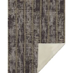 Premium Machine Washable ASB892 Chocolate 50" x 70" Sherpa Throw Blanket