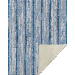 Premium Machine Washable ASB892 Navy 50" x 70" Sherpa Throw Blanket