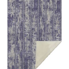 Premium Machine Washable ASB892 Purple 50" x 70" Sherpa Throw Blanket
