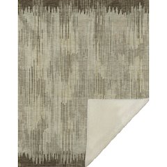 Premium Machine Washable ASB893 Brown 50" x 70" Sherpa Throw Blanket