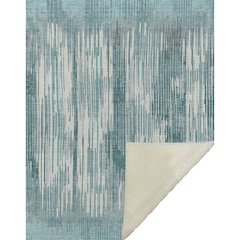 Premium Machine Washable ASB893 Teal 50" x 70" Sherpa Throw Blanket