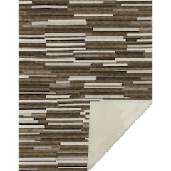 Premium Machine Washable ASB894 Brown 50" x 70" Sherpa Throw Blanket