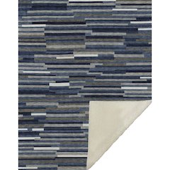 Premium Machine Washable ASB894 Navy 50" x 70" Sherpa Throw Blanket