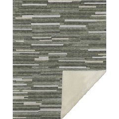 Premium Machine Washable ASB894 Olive 50" x 70" Sherpa Throw Blanket