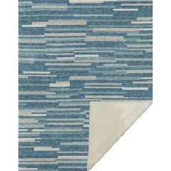Premium Machine Washable ASB894 Teal 50" x 70" Sherpa Throw Blanket