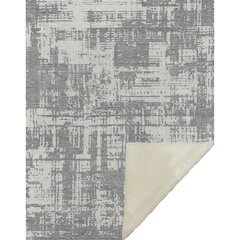 Premium Machine Washable ASB895 Gray 50" x 70" Sherpa Throw Blanket
