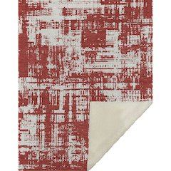 Premium Machine Washable ASB895 Red 50" x 70" Sherpa Throw Blanket
