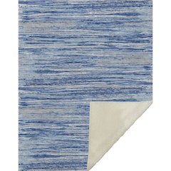 Premium Machine Washable ASB896 Blue 50" x 70" Sherpa Throw Blanket