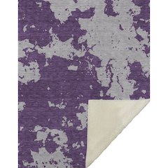 Premium Machine Washable ASB897 Purple 50" x 70" Sherpa Throw Blanket