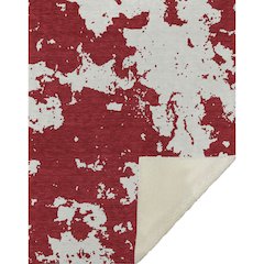 Premium Machine Washable ASB897 Red 50" x 70" Sherpa Throw Blanket