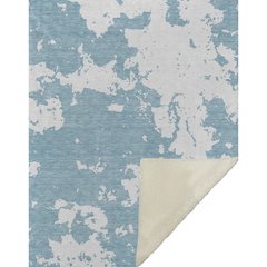 Premium Machine Washable ASB897 Sky 50" x 70" Sherpa Throw Blanket