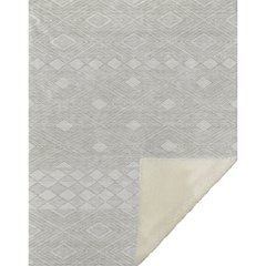 Premium Machine Washable ASB898 Ivory 50" x 70" Sherpa Throw Blanket