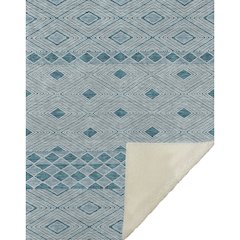 Premium Machine Washable ASB898 Teal 50" x 70" Sherpa Throw Blanket