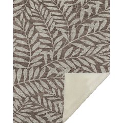 Premium Machine Washable ASB899 Brown 50" x 70" Sherpa Throw Blanket