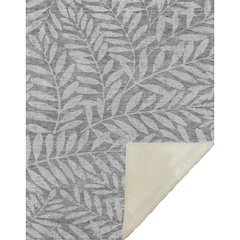 Premium Machine Washable ASB899 Gray 50" x 70" Sherpa Throw Blanket