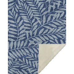 Premium Machine Washable ASB899 Navy 50" x 70" Sherpa Throw Blanket