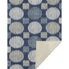 Premium Machine Washable ASB900 Navy 50" x 70" Sherpa Throw Blanket