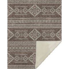 Premium Machine Washable ASB901 Brown 50" x 70" Sherpa Throw Blanket