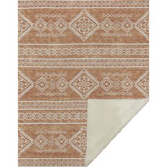 Premium Machine Washable ASB901 Copper 50" x 70" Sherpa Throw Blanket