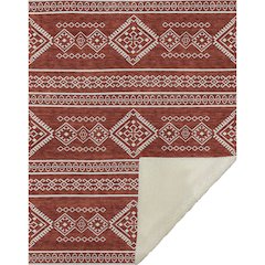 Premium Machine Washable ASB901 Red 50" x 70" Sherpa Throw Blanket